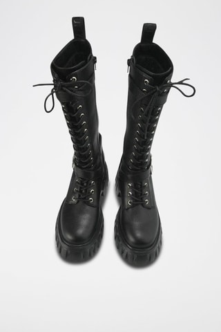 Bottines Stacy en cuir Noir