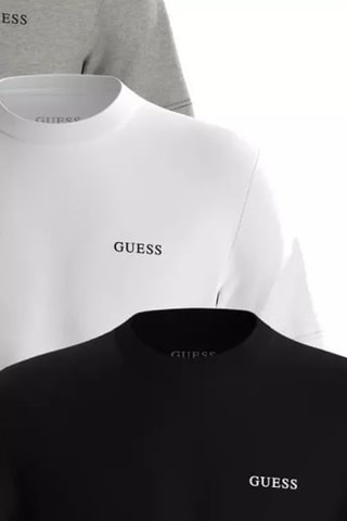 3 t-shirts standard - Blanc, gris et noir