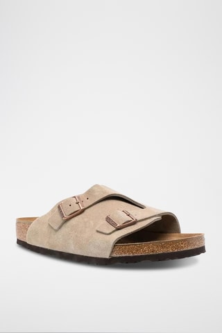 Mules en cuir Zurich - Beige
