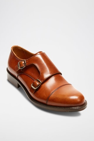 Derbys à boucles en cuir Regular Marron