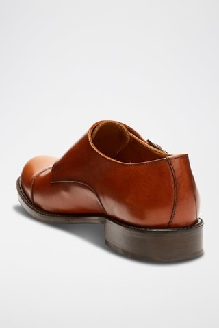 Derbys à boucles en cuir Regular Marron