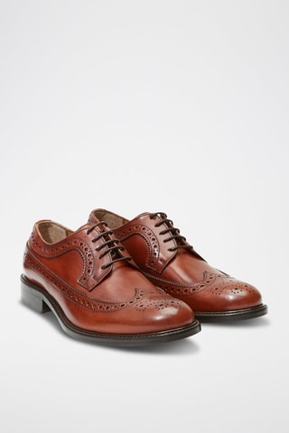 Derbys en cuir Regular Marron