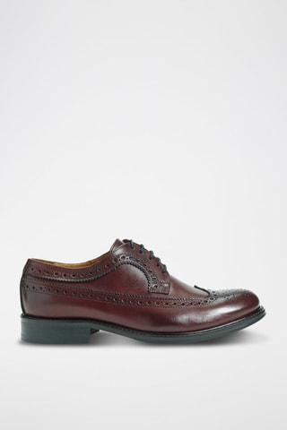 Derbys en cuir Regular Bordeaux