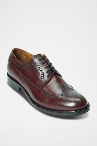 Derbys en cuir Regular Bordeaux
