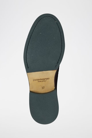 Derbys en cuir Regular Bordeaux
