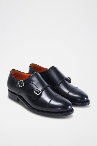 Derbys à boucles en cuir Regular Noir