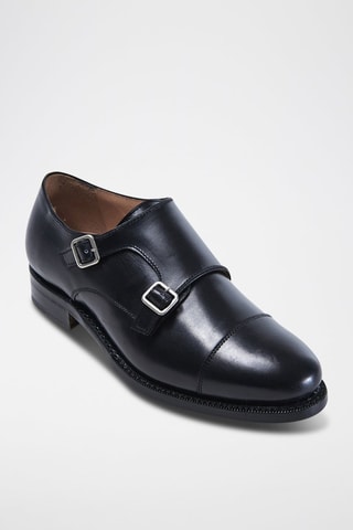 Derbys à boucles en cuir Regular Noir