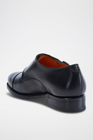Derbys à boucles en cuir Regular Noir