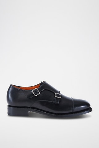 Derbys à boucles en cuir Regular Noir