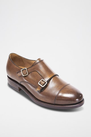 Derbys à boucles en cuir Regular Marron