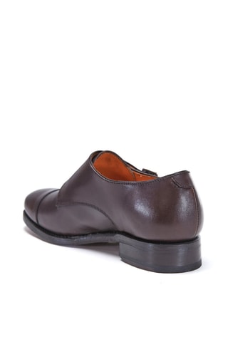 Derbys regular à boucle en cuir - Marron