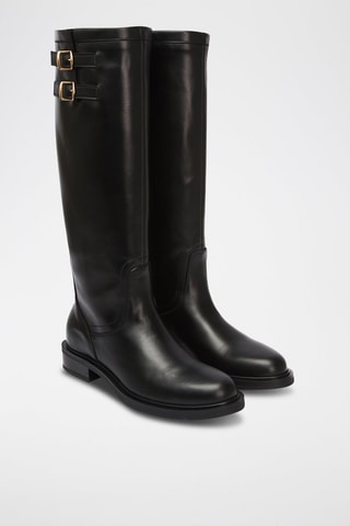 Bottes en cuir Regular - Noir