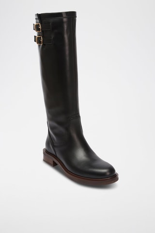 Bottes Tubular en cuir Regular - Noir