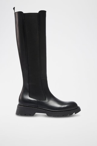 Botas em couro - Preto