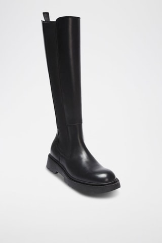 Botas em couro - Preto