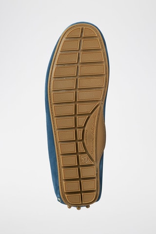 Mocassins en nubuck - Bleu