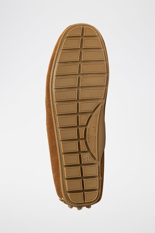 Chaussures bateau en nubuck - Marron