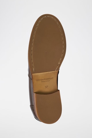 Mocassins en cuir - Marron