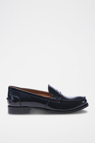 Mocassins en cuir verni Regular Noir