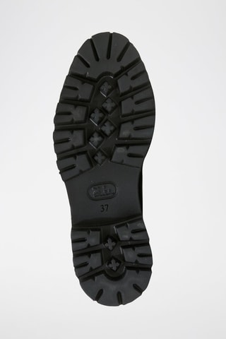 Botins Chelsea em couro Preto