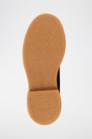 Botins Chelsea em couro Plain Castanho