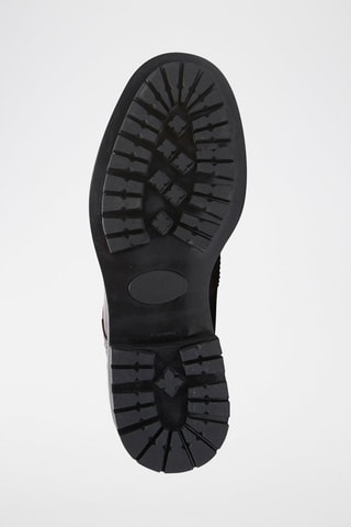 Botins em couro Wing Cap - Castanho-escuro