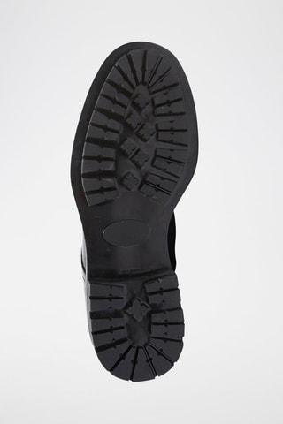 Botins em couro Toe Cap - Preto