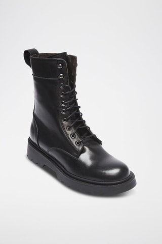 Botins em couro Lace-up - Preto