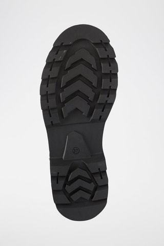 Botins Chelsea em couro - Preto