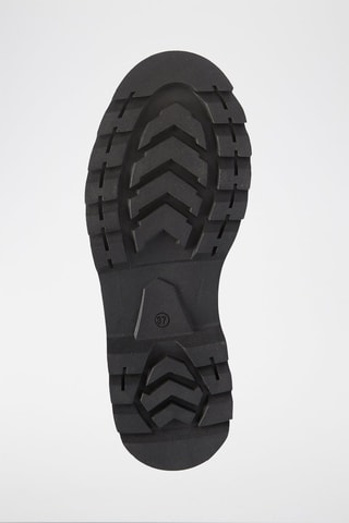 Botins Chelsea em couro - Preto e verde