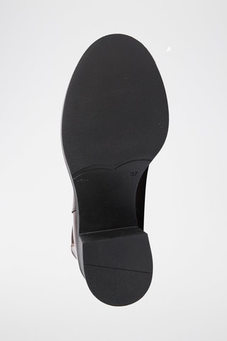 Bottines Chelsea en cuir Regular - Marron foncé