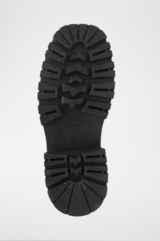 Botins Chelsea em couro Comfort - Preto