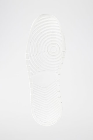 Sneakers en cuir Lace-Up - Blanc et gris 