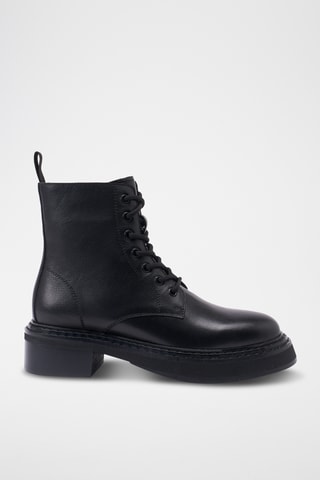 Bottines en cuir - Noir