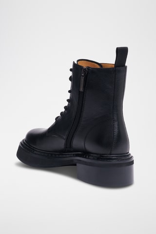 Bottines en cuir - Noir