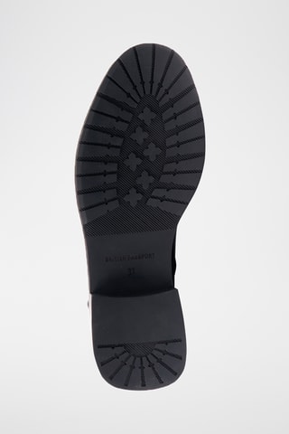 Bottines regular en cuir - Noir