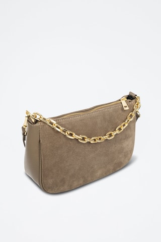Sac à main en nubuck - Taupe