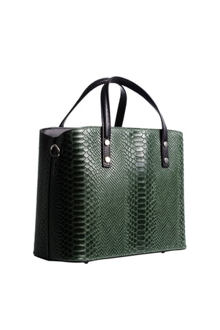 Sac à main en cuir - Vert foncé 