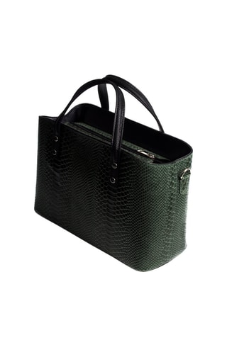 Sac à main en cuir - Vert foncé 