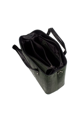 Sac à main en cuir - Vert foncé 