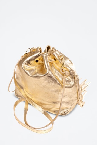 Sac seau en cuir Arzana - Doré