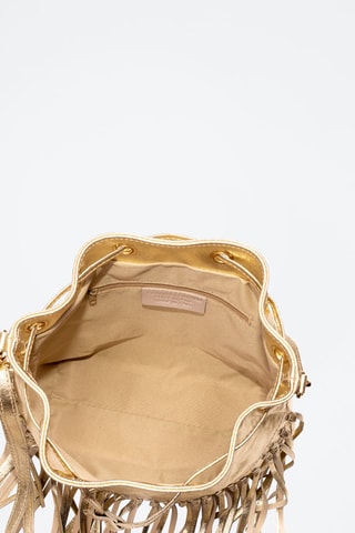 Sac seau en cuir Arzana - Doré