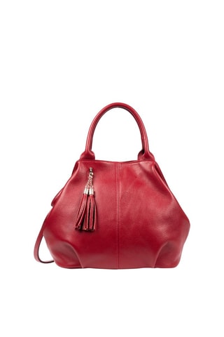 Sac à main en cuir - Rouge 