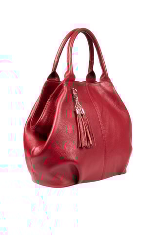 Sac à main en cuir - Rouge 