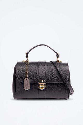 Sac cartable en cuir Asiago - Noir