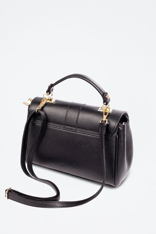 Sac cartable en cuir Asiago - Noir