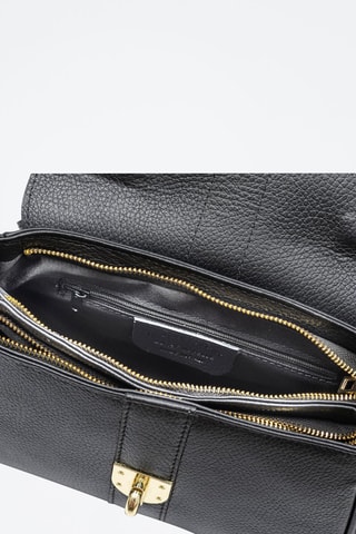 Sac cartable en cuir Asiago - Noir