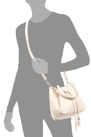 Sac seau en cuir Idea - Beige
