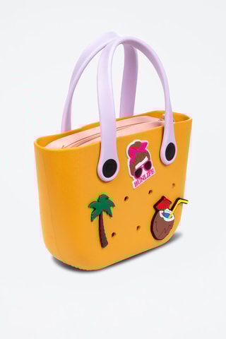 Sac à main et pochette - Moutarde et corail - Libelulla