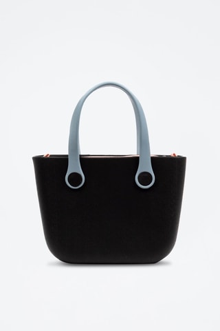 Sac à main et pochette - Noir et corail - Libelulla